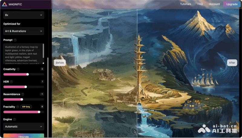 Magnific AI图像放大器